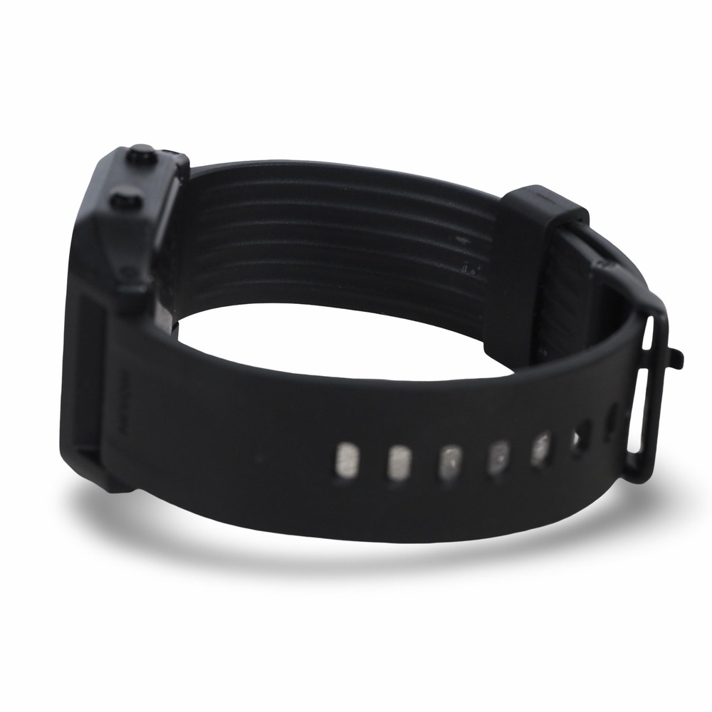 Nixon Staple Black Digital Watch Dual Display Timer Rubber Band A1309-001 - Picture 4 of 8